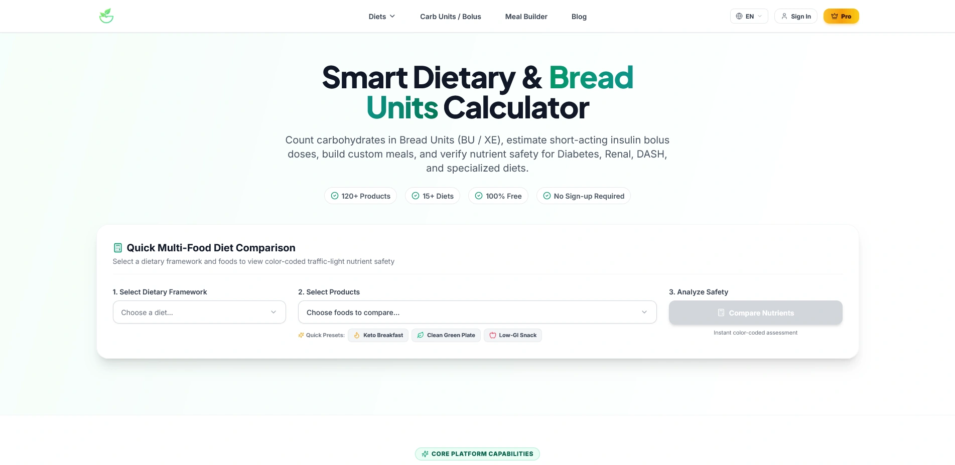 Unitrition Hero Section - Precision Dietary Modeling and Nutrition Platform